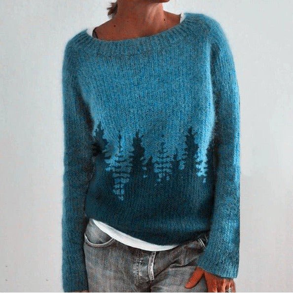 Women's Wool Sweater - Blue