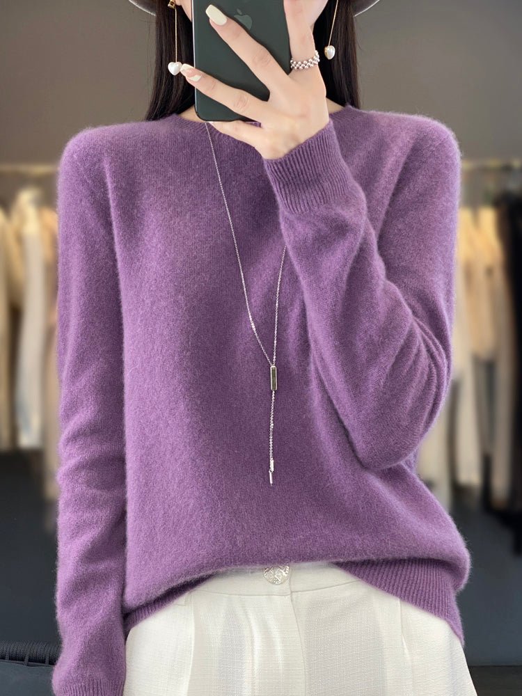 Women's Wool Sweater - Violet