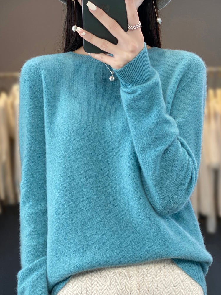 Women's Wool Sweater - Turquoise