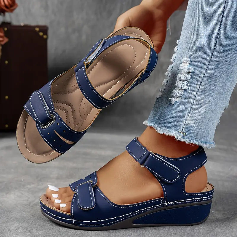 Hazel Women's Leather Platform Sandals 4
