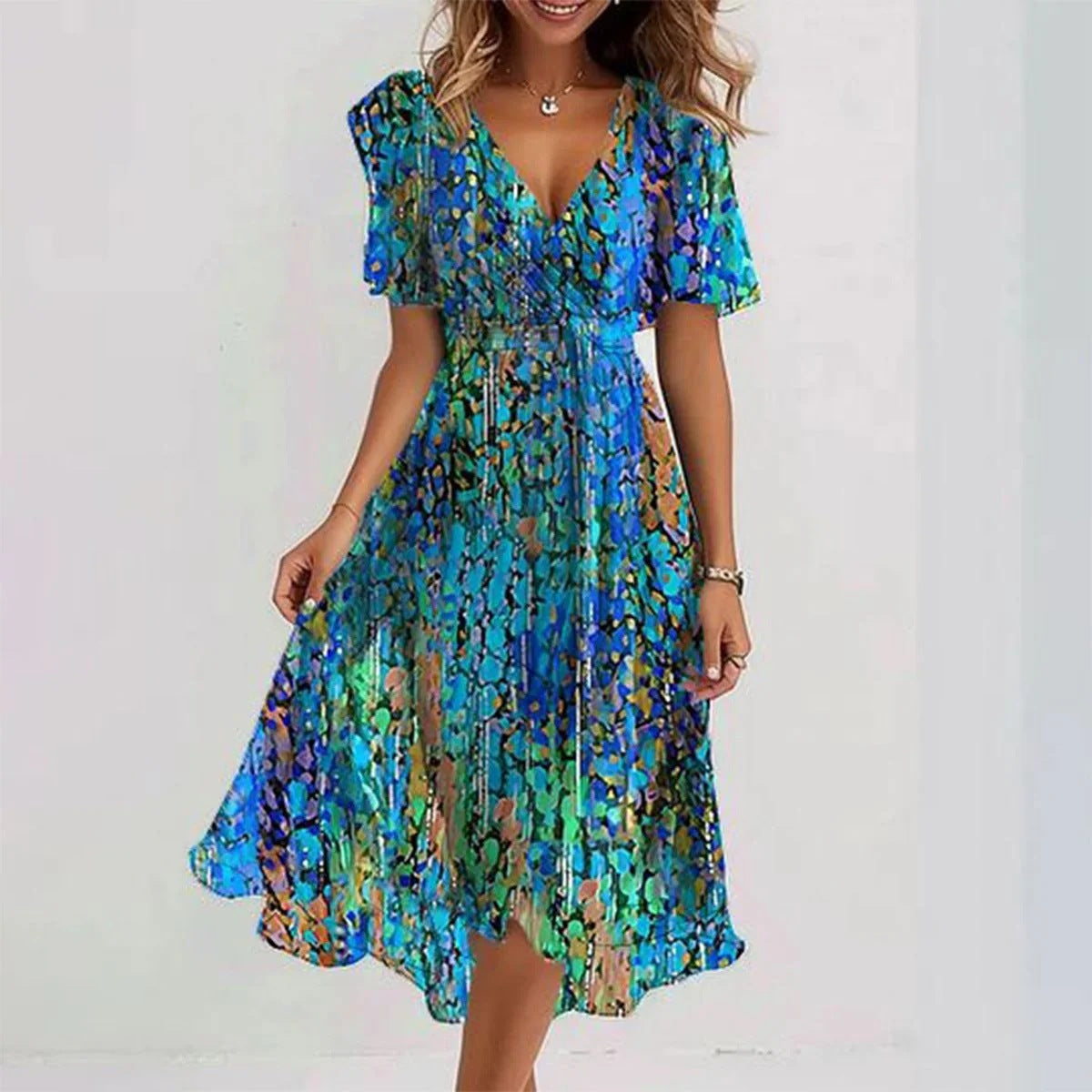 Imogen Women's Floral Wrap Midi Dress 2