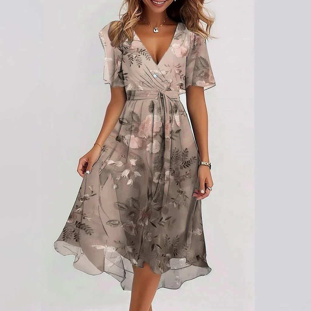 Imogen Women's Floral Wrap Midi Dress 5