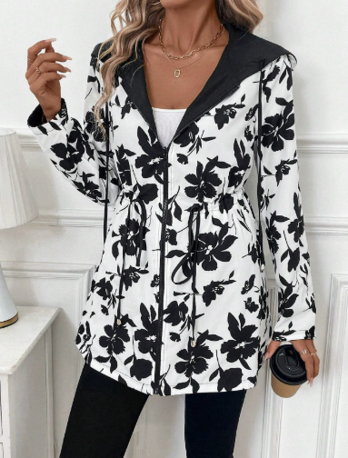Imogen Women's Leopard Print Reversible Coat 3