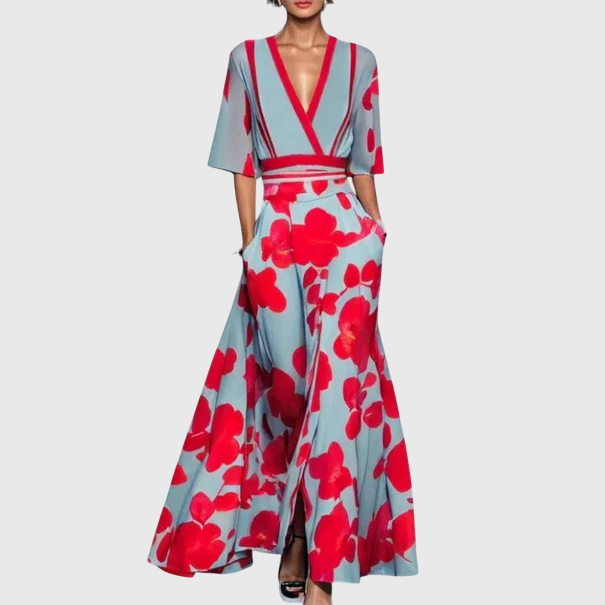 Iris Women's Floral Wrap Maxi Dress 2