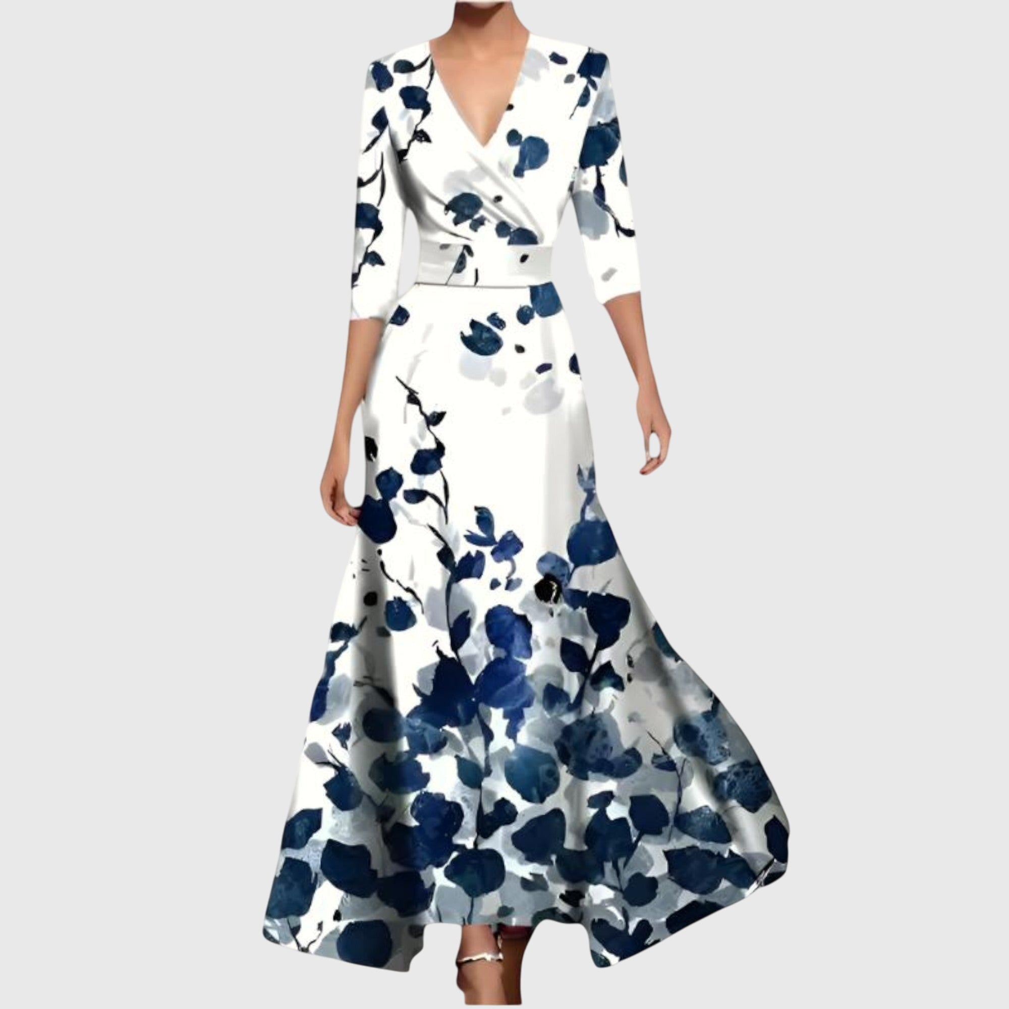 Iris Women's Floral Wrap Maxi Dress 4