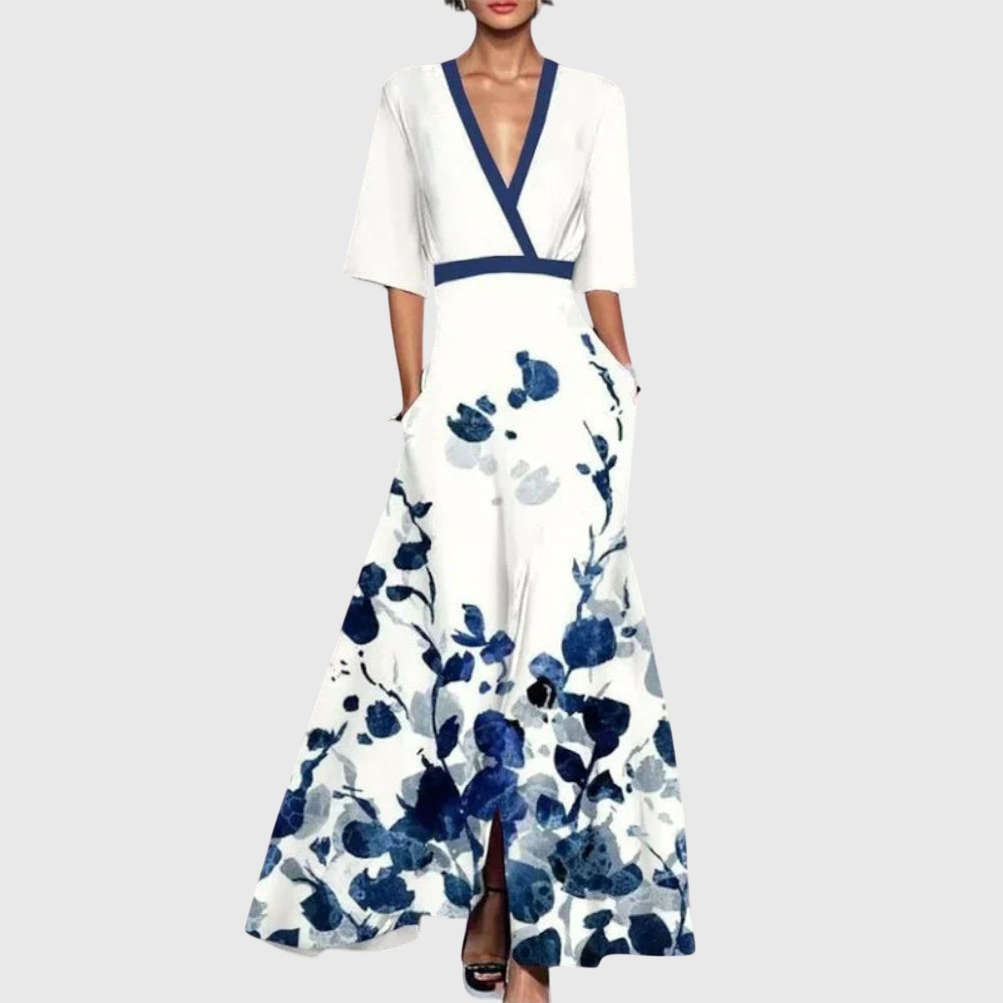 Iris Women's Floral Wrap Maxi Dress 5