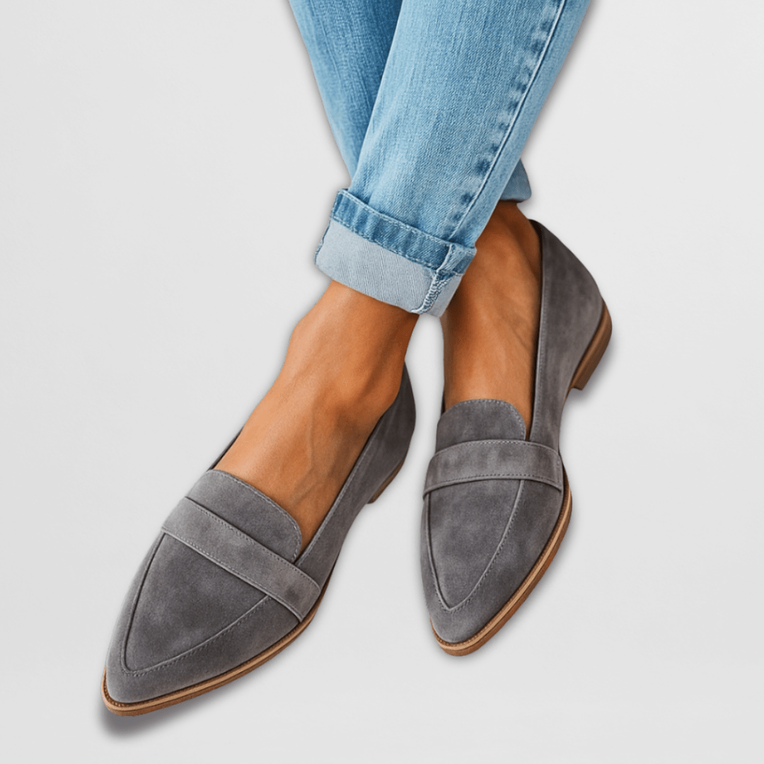 Iris Women's Suede Pointed Toe Loafers 2