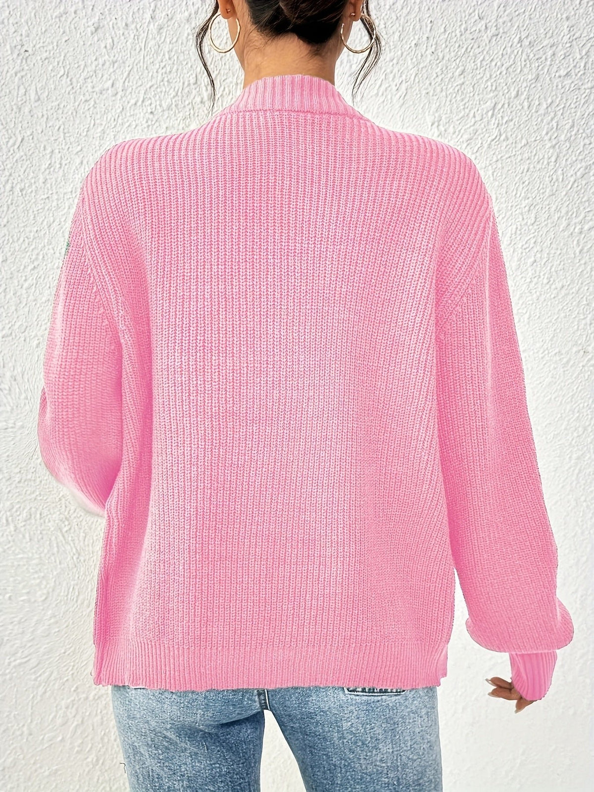 Women's Cropped Ribbed Cardigan