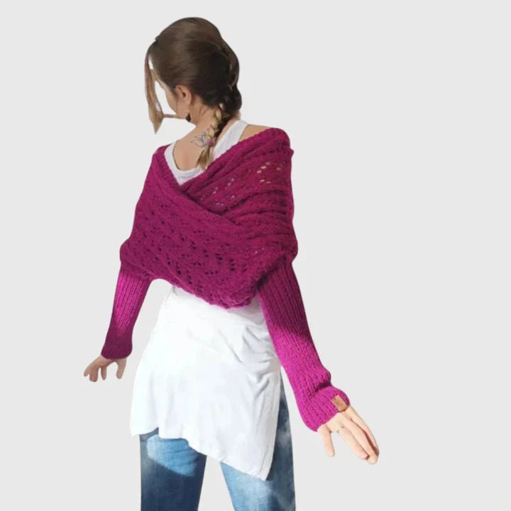 Women's Oversized Knit Wrap Shrug