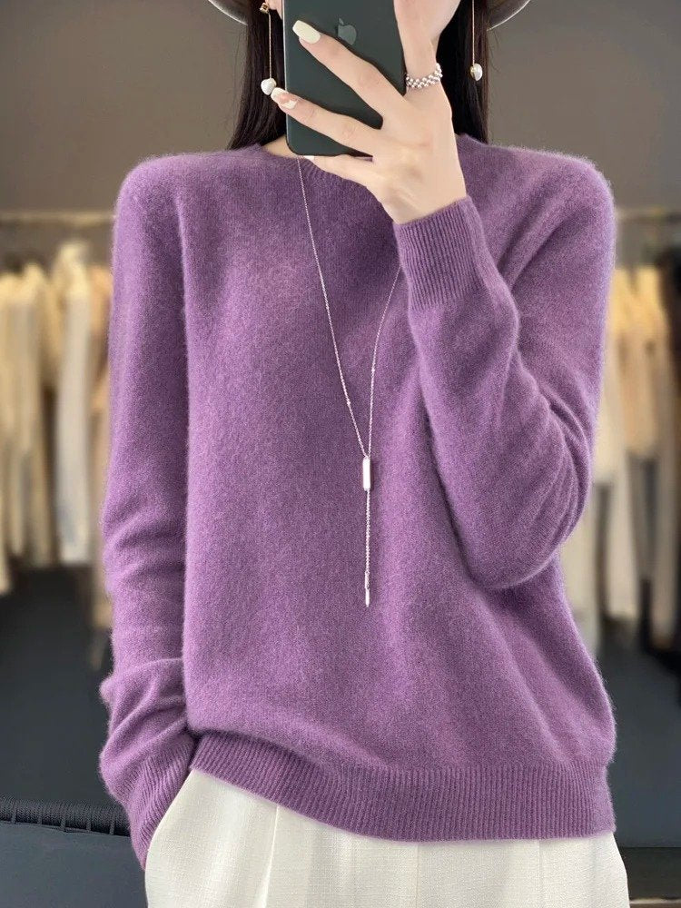 Women's Wool Sweater - Light violet