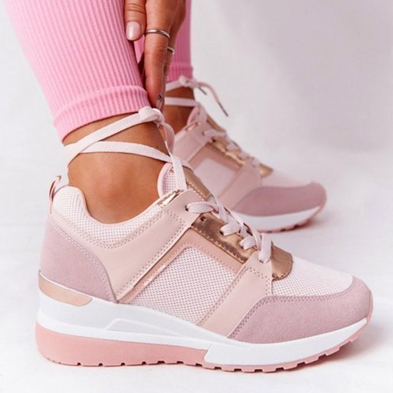 Ivy Women's Leather Platform Sneakers 4