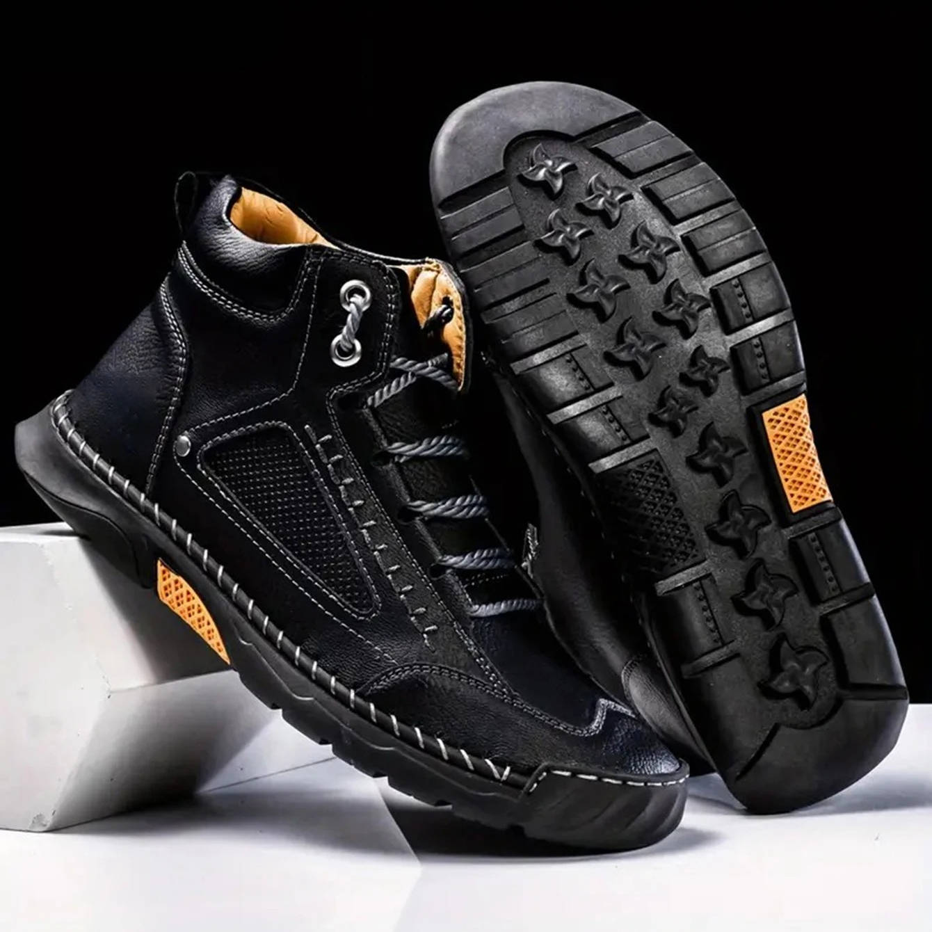 Jack Men's Leather High Top Sneakers 2