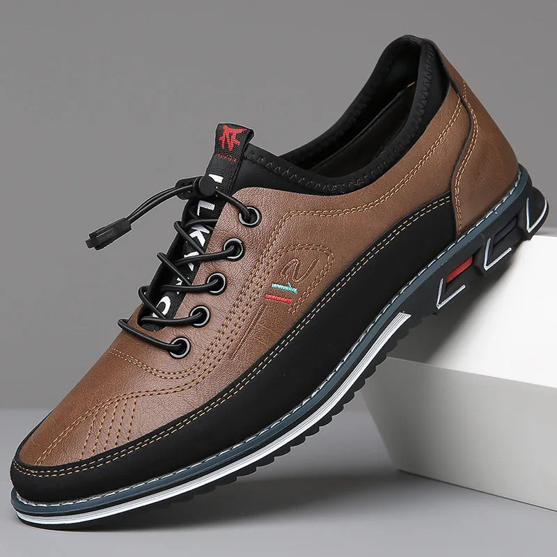 James Men's Leather Lace Up Oxford Shoes 1