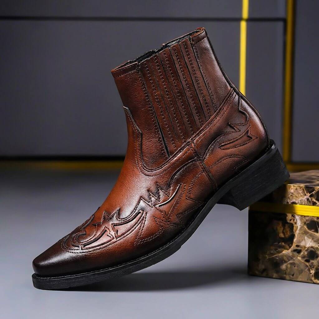 Jamie Men's Leather Ankle Boots 1