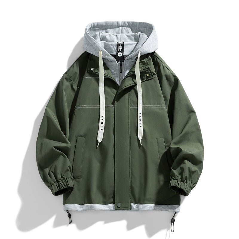 Jasper Men's Oversized Zip Up Bomber Jacket 3
