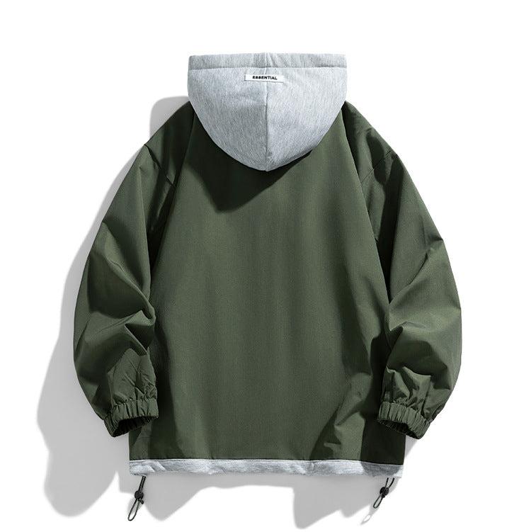 Jasper Men's Oversized Zip Up Bomber Jacket 4
