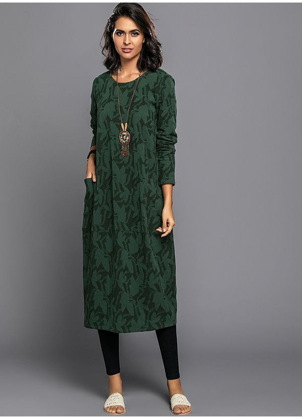 Jessica Women's Printed Long Sleeve Midi Dress 1