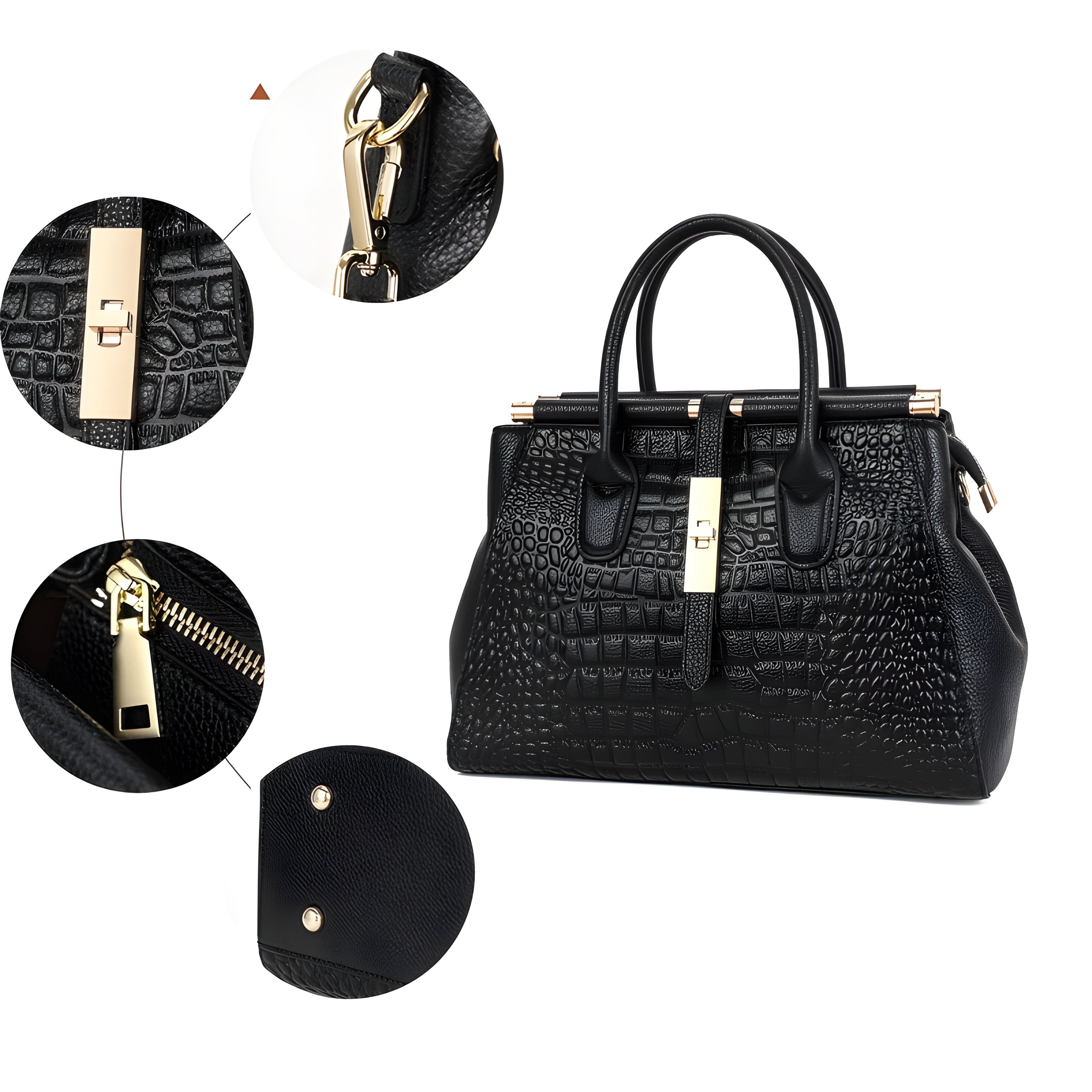 Josephine Women's Leather Structured Handbag 6