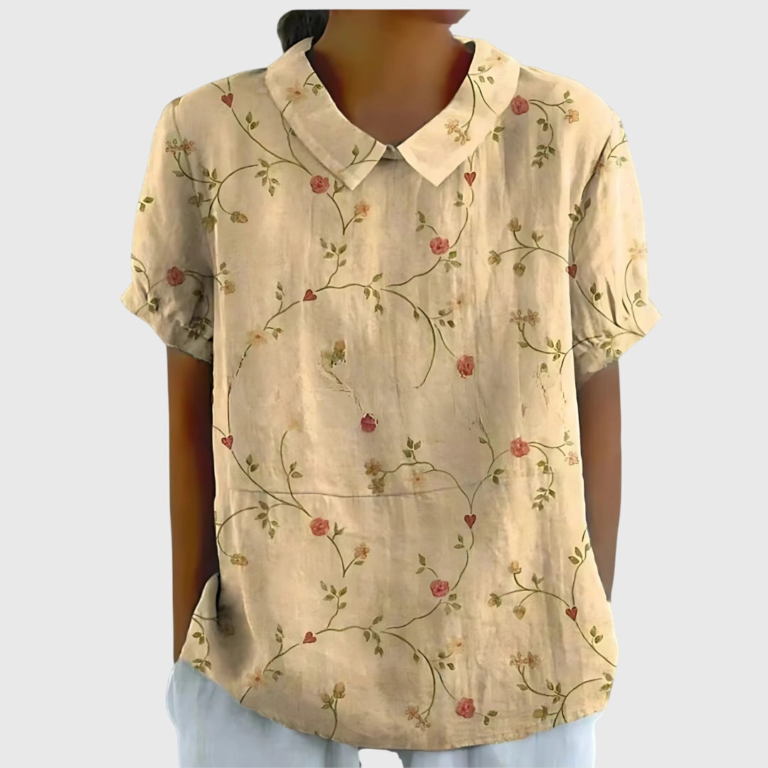 Juliet Women's Floral Short Sleeve Shirt 2
