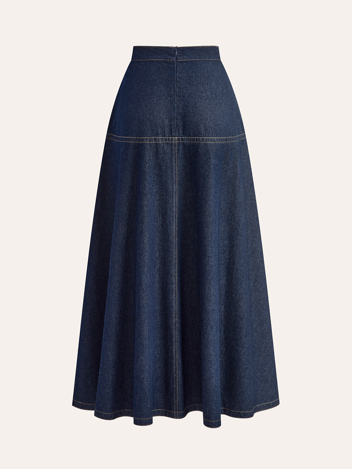 Katherine Women's Strapless Denim Maxi Dress 8