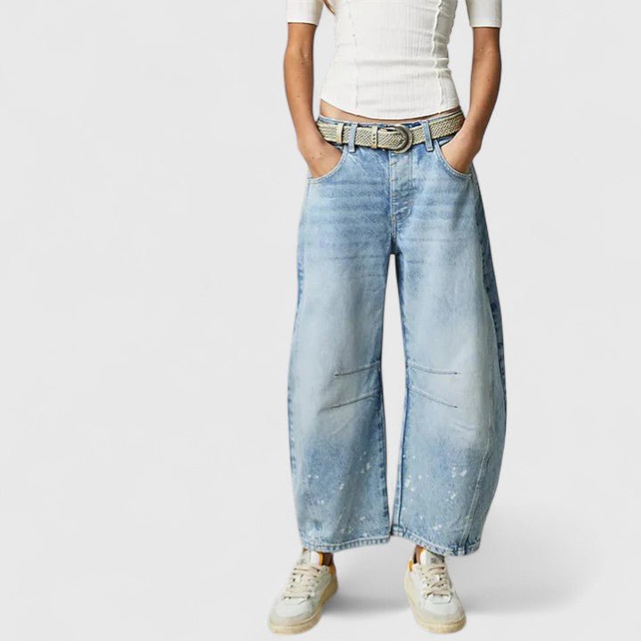 Women's Barrel-Leg Jeans