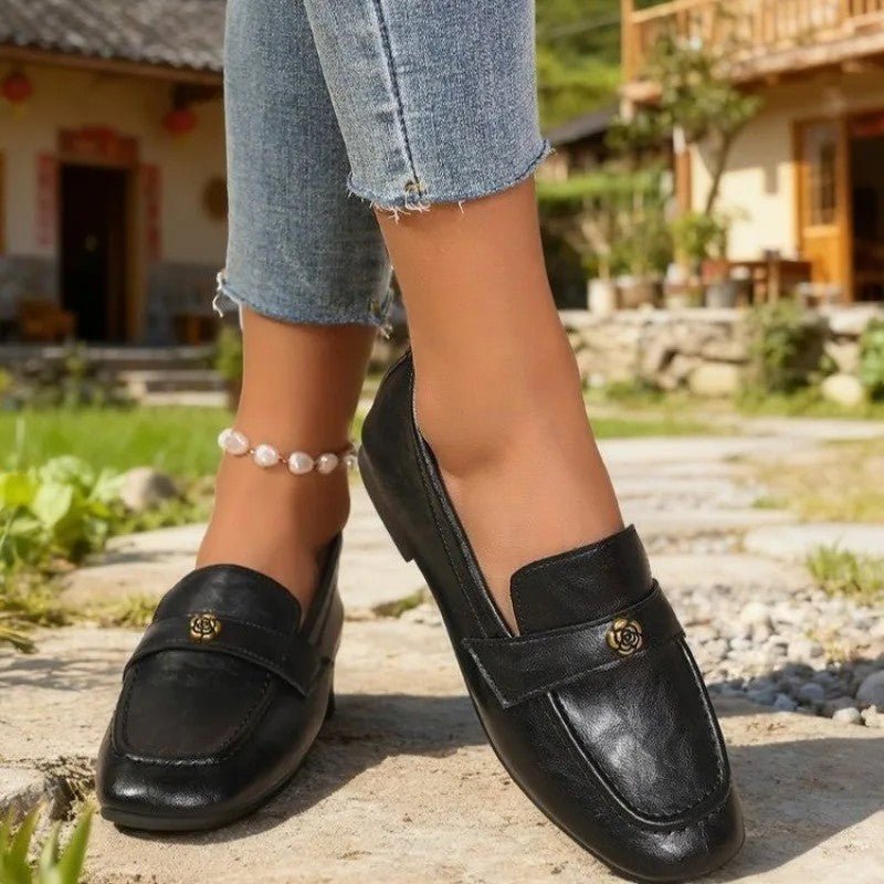 Women's Faux Leather Penny Loafers