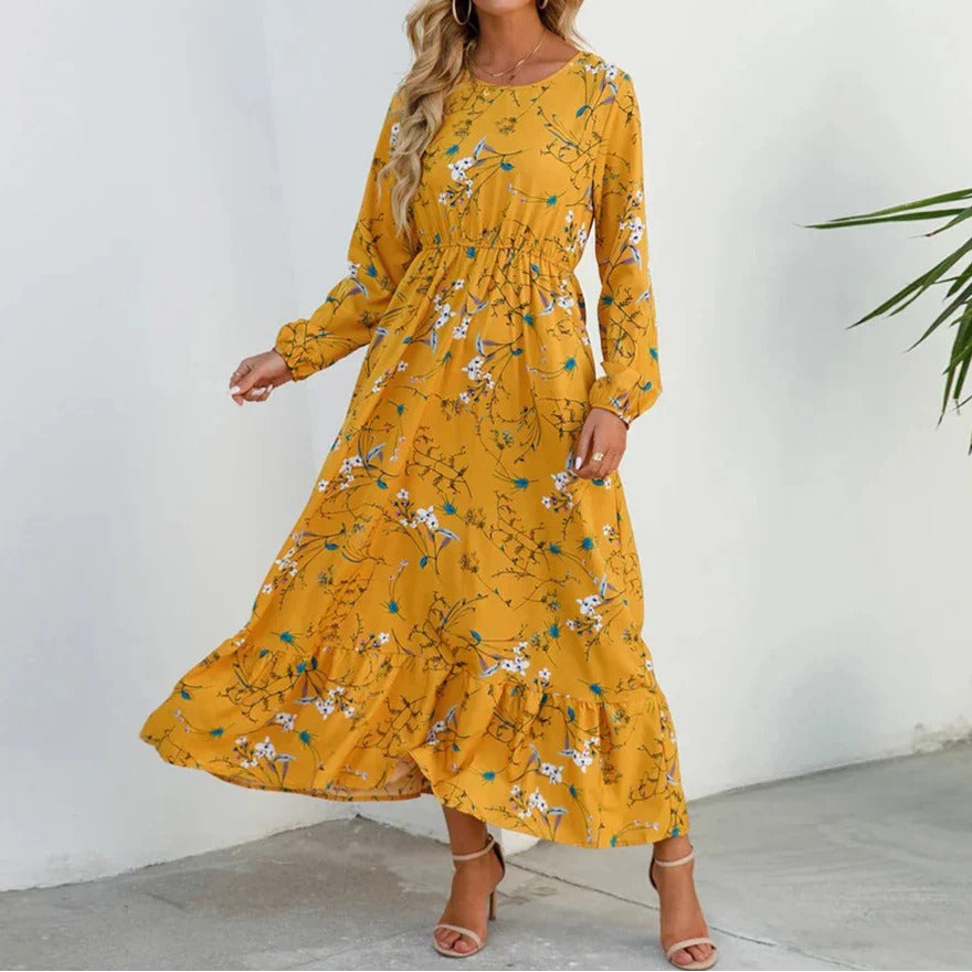 Long Sleeve Floral Maxi Dress