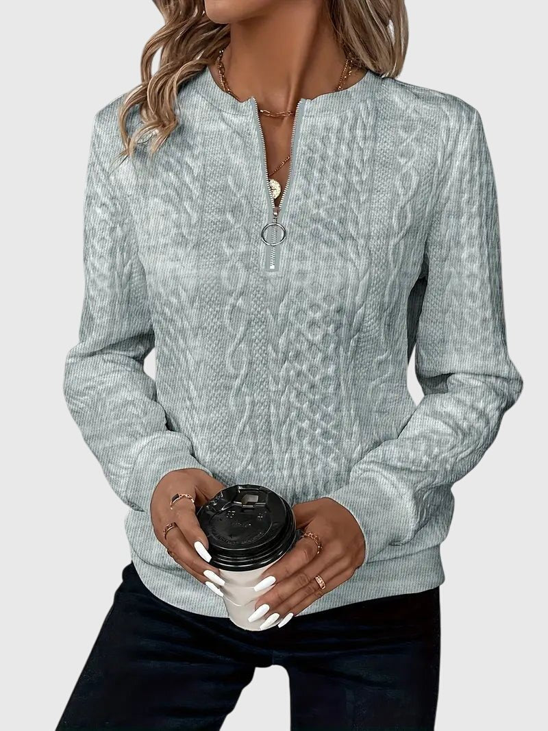 Women's Quarter-Zip Pullover Sweatshirt