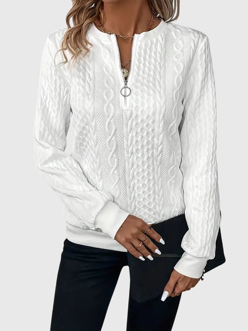 Women's Quarter-Zip Pullover Sweatshirt