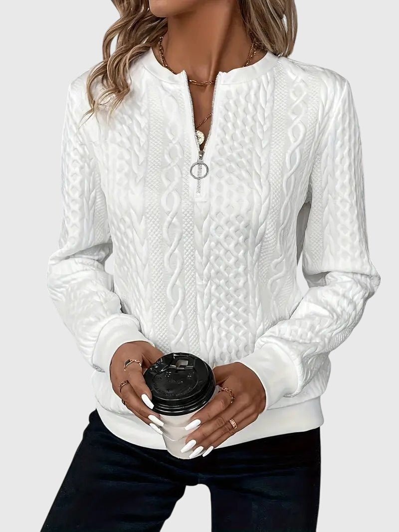 Women's Quarter-Zip Pullover Sweatshirt