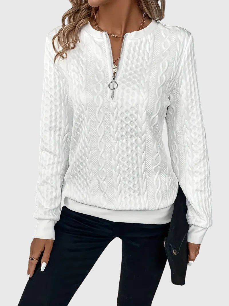 Women's Quarter-Zip Pullover Sweatshirt