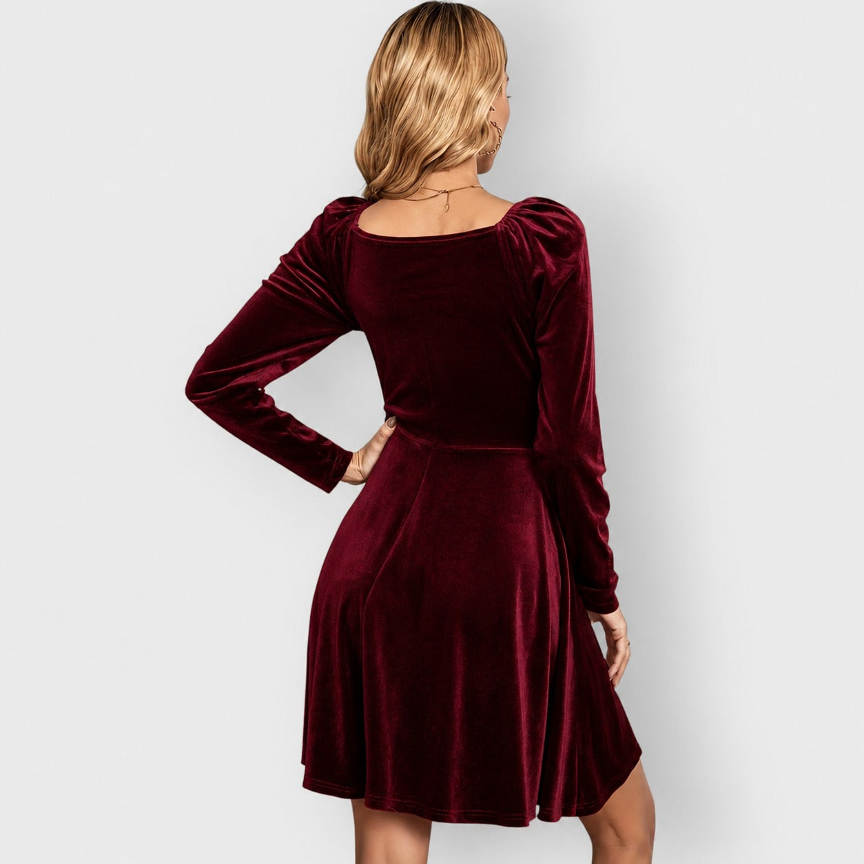 Velvet A Line Mini Dress