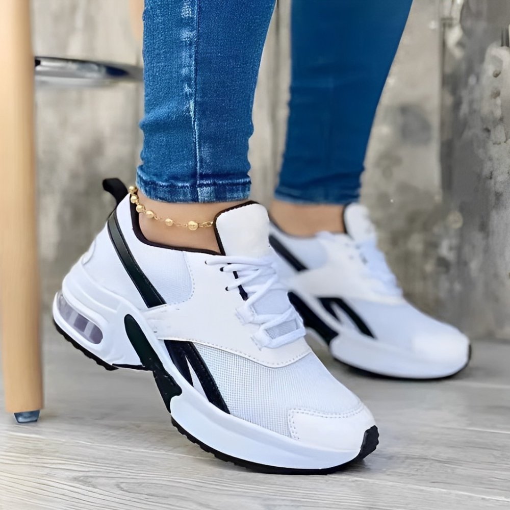 Women's Platform Chunky Sneakers - White