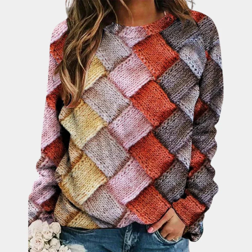 Women's Pullover Sweater - Pink