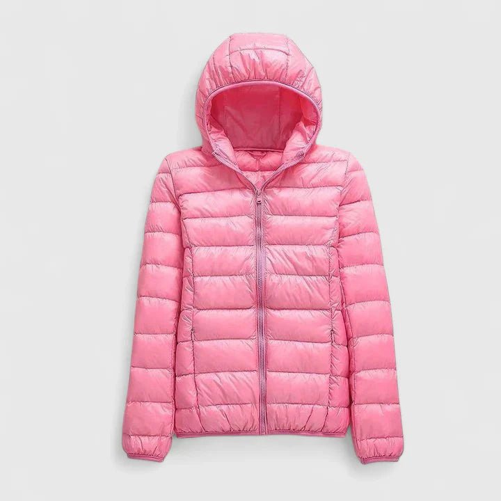 Women's Slim Puffer Jacket - Fuchsia