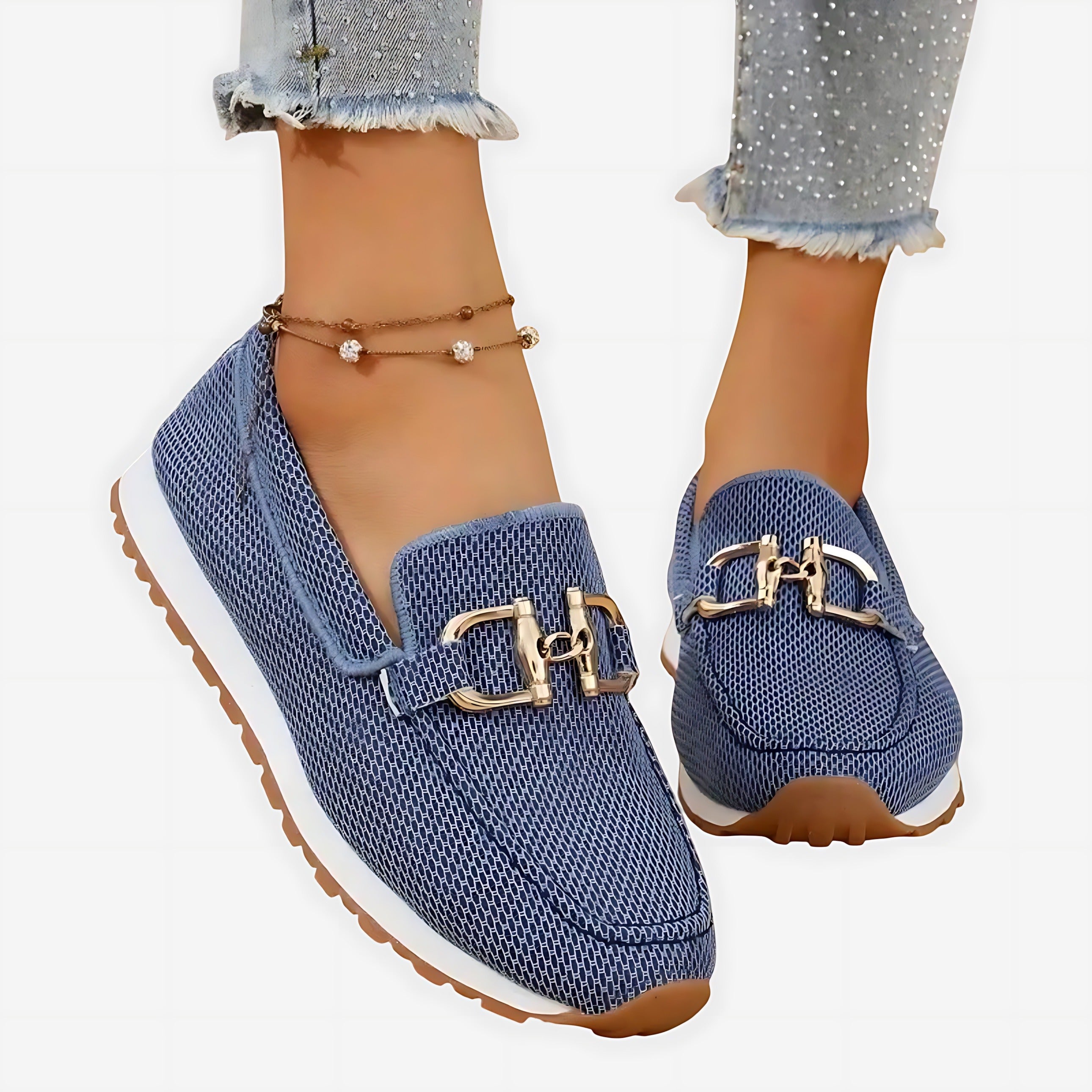 Knit Platform Loafers