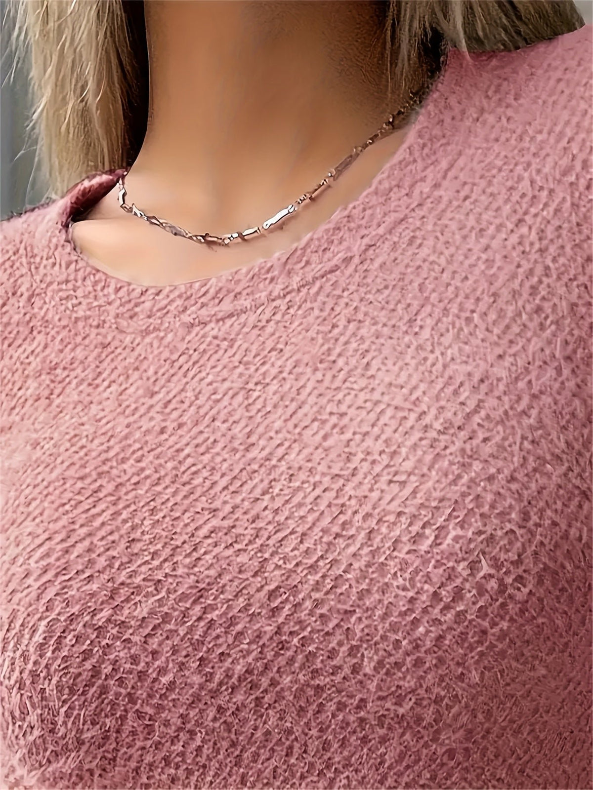 Women's Long Sleeve Slim Cropped Knit Top