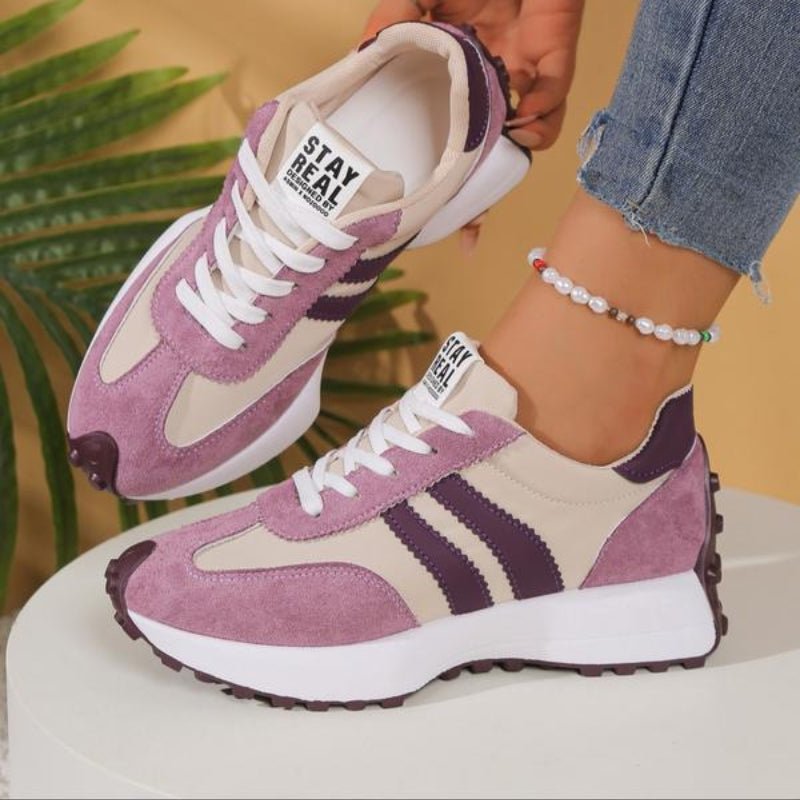 Women's Striped Platform Sneakers