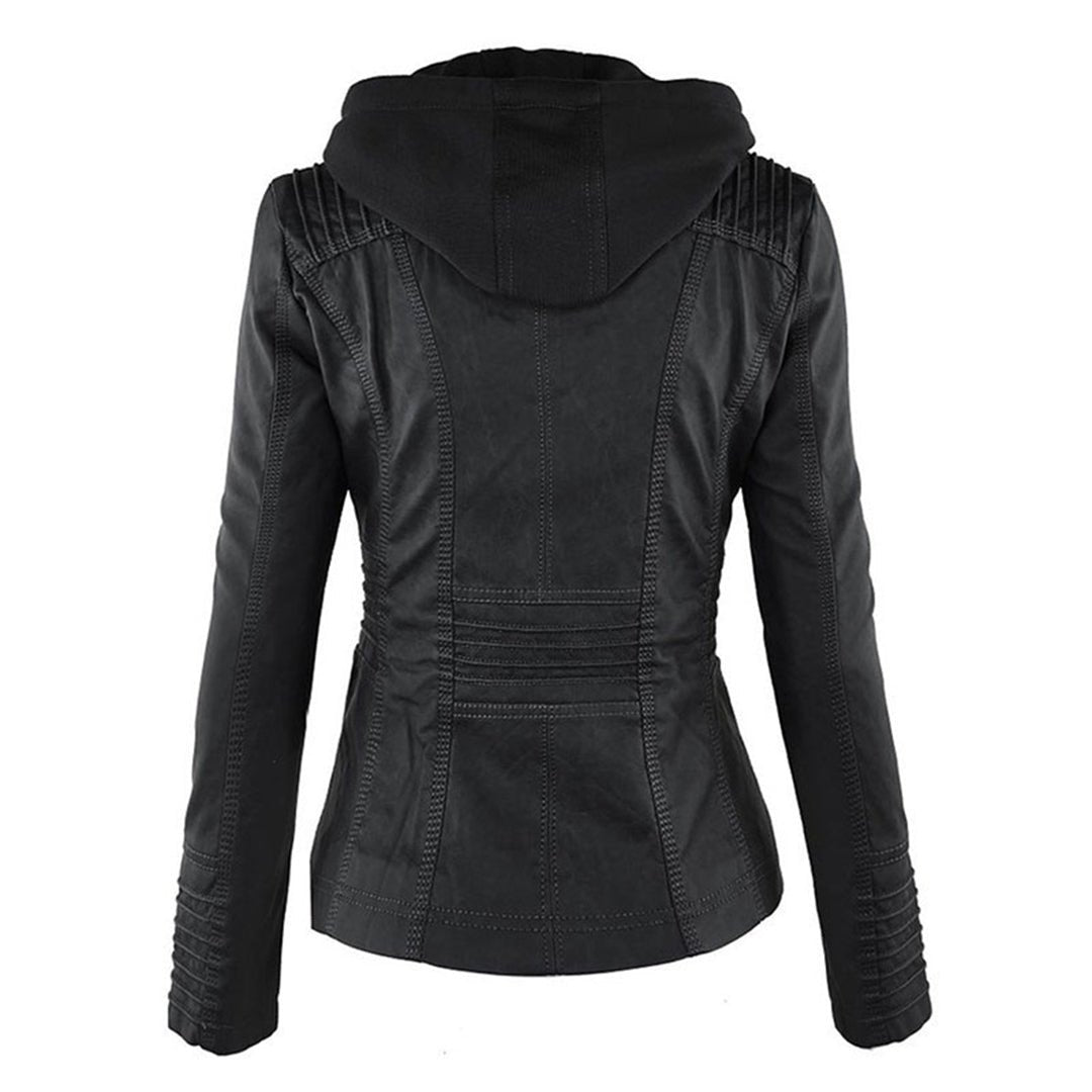 Women's Faux Leather Moto Jacket