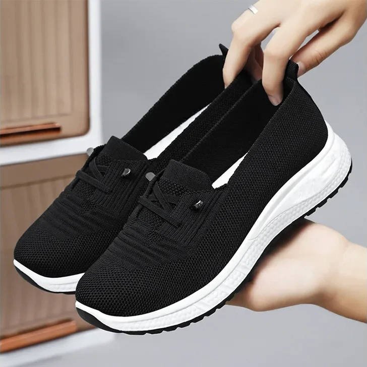 Women's Slip-On Knit Platform Sneakers