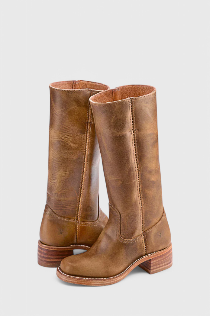 Lily Women's Leather Mid Calf Boots 10