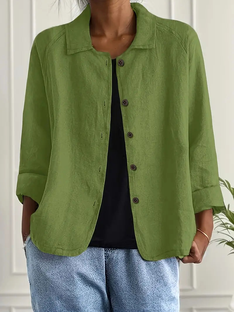 Lucy Women's Linen Blazer 11