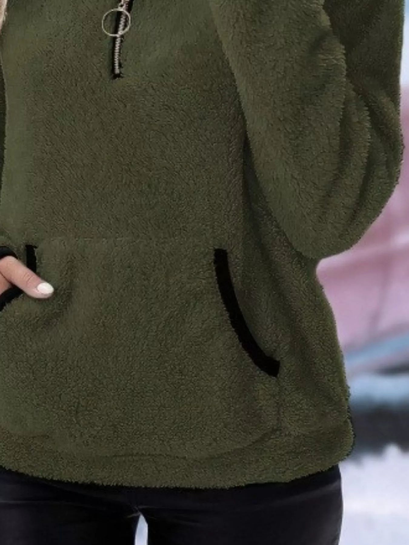 Women's Sherpa Fleece Quarter-Zip Pullover