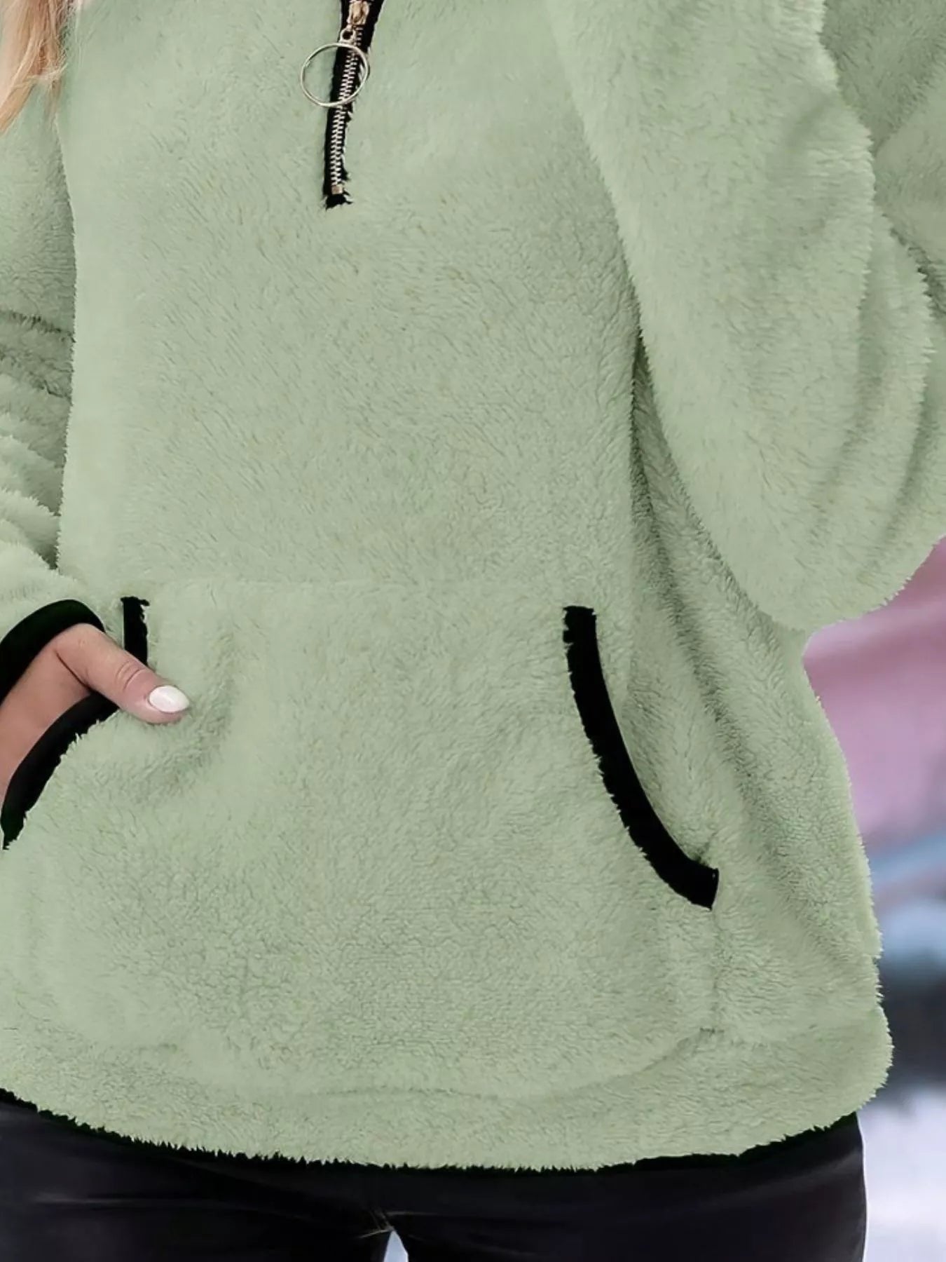 Women's Sherpa Fleece Quarter-Zip Pullover