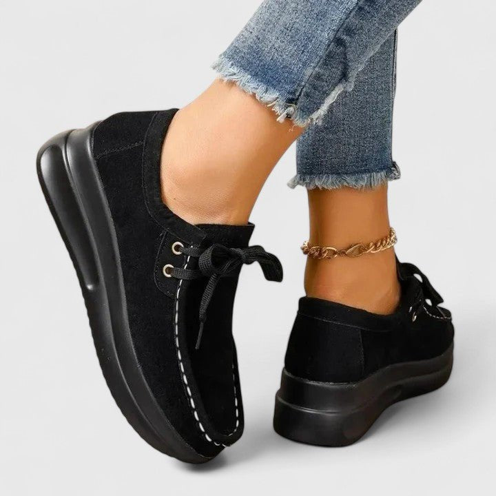 Women's Suede Moccasin Sneakers