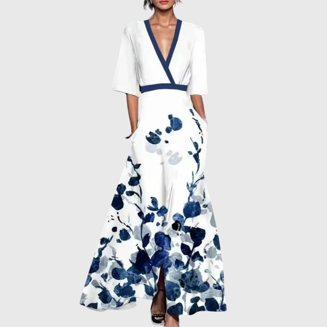 Madeleine Women's Floral Wrap Maxi Dress 1