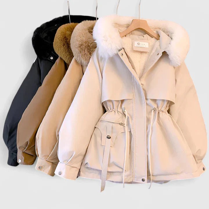 Women's Oversized Fur-Hooded Parka