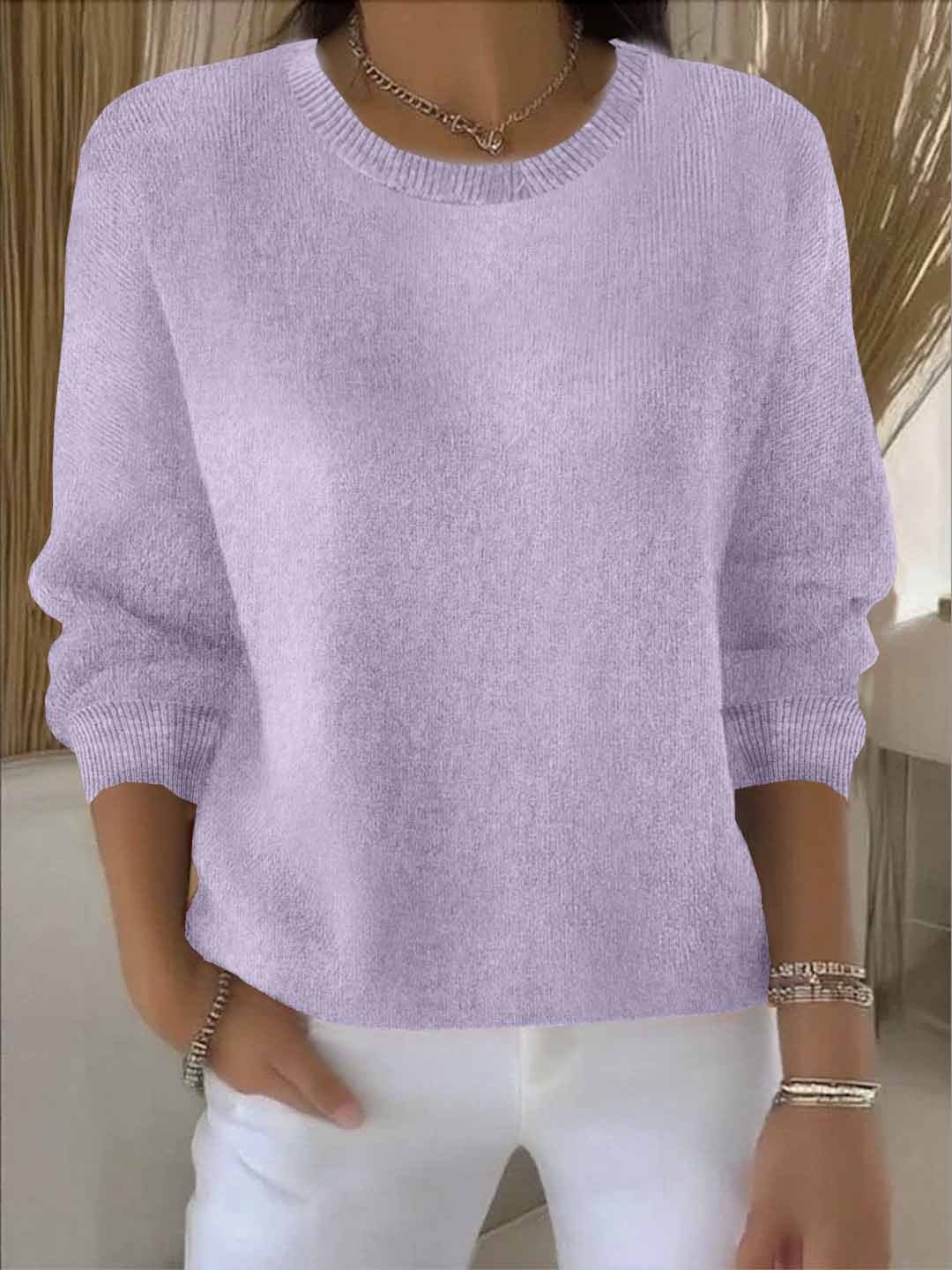 Women's Oversized Sweater - Light Purple