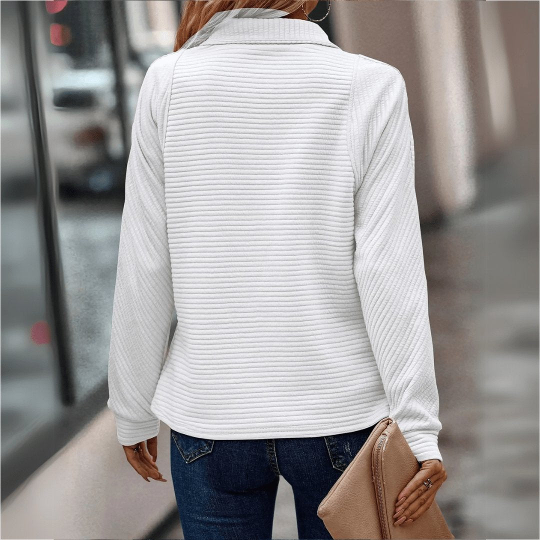 Women's Quarter-Zip Pullover Sweatshirt