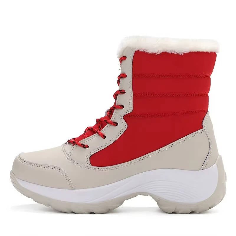 Women's Faux Leather Ankle Snow Boots